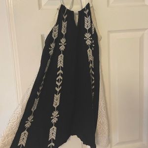 Mika and Gala Black / White Lace Dress